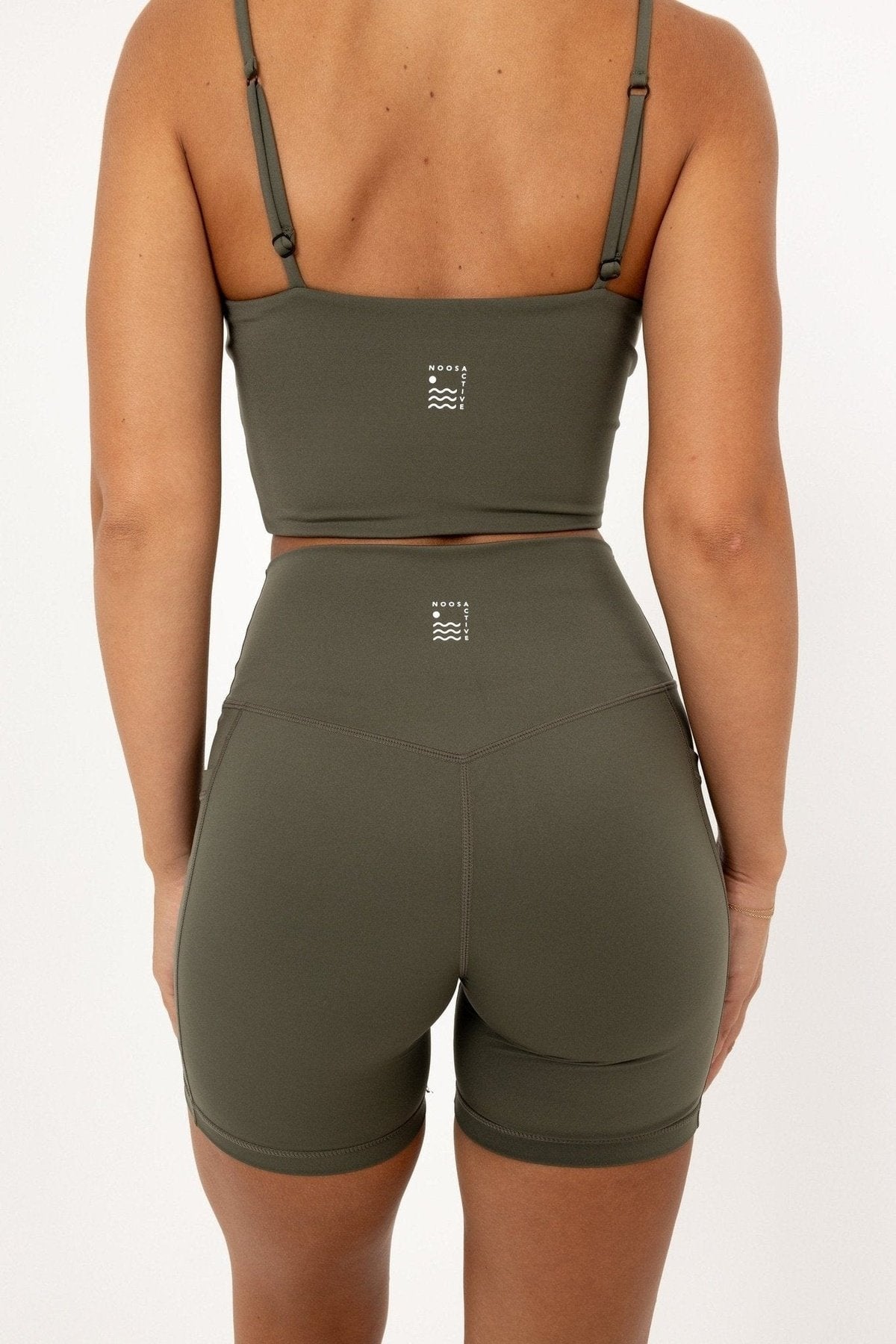 Noosa Active Bottoms Premium 6" Bike Shorts - Olive