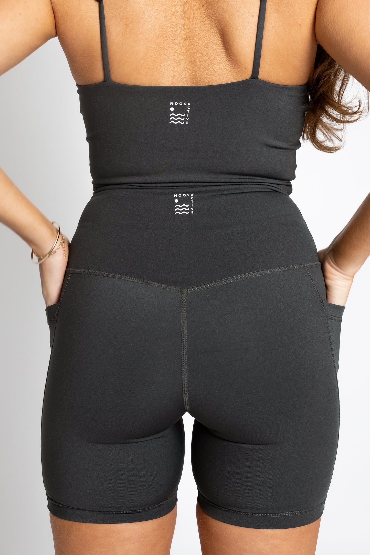 Premium Ultra High Waist 6" Bike Shorts - Forest Green - Noosa Active