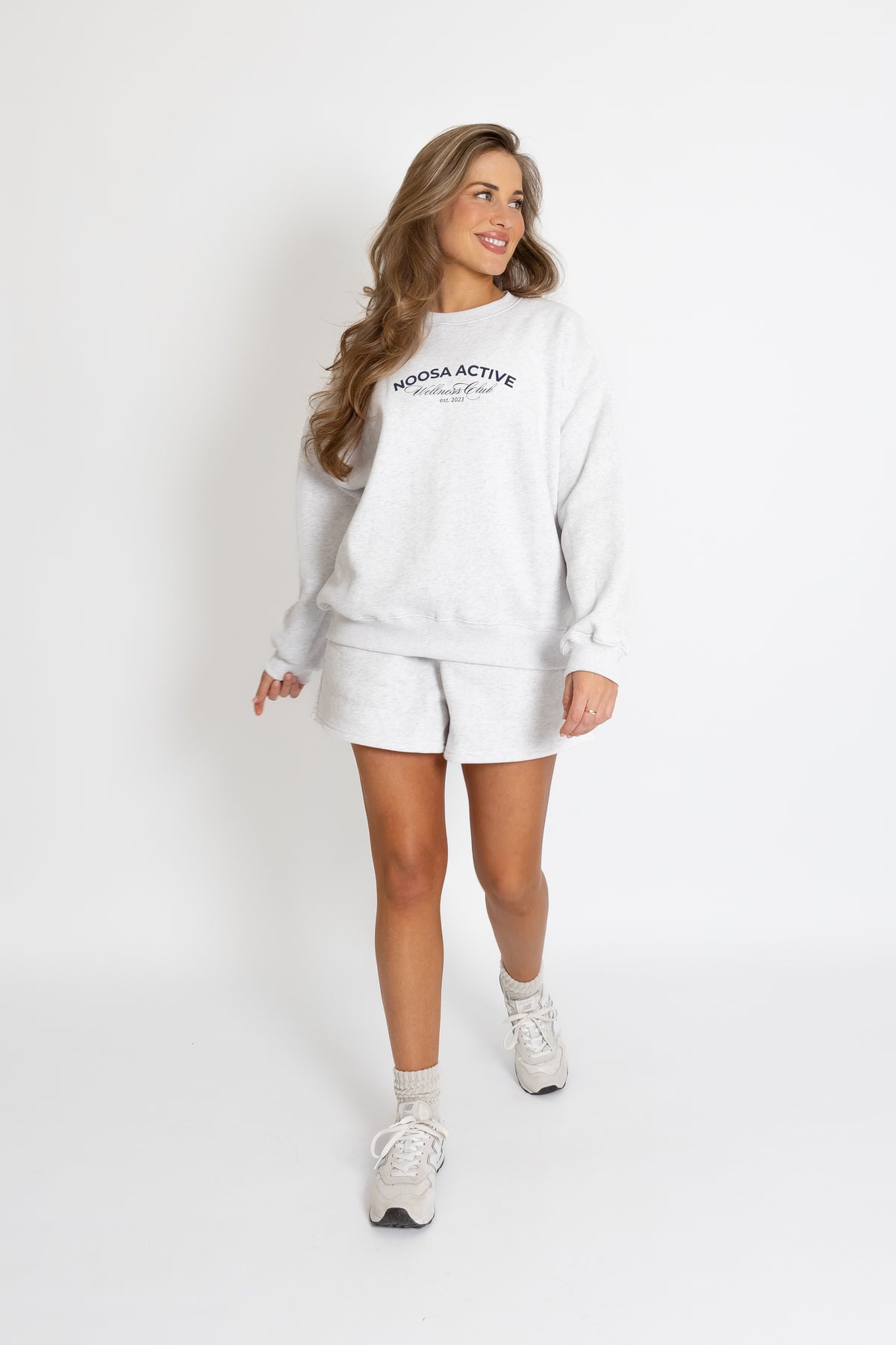 Heritage Crew Neck Jumper - Grey Marle - Noosa Active