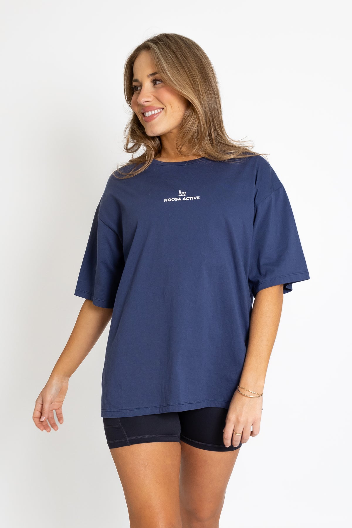 Signature Oversized Tee - Navy - Noosa Active