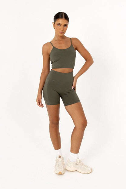 Noosa Active Bottoms Premium 6" Bike Shorts - Olive