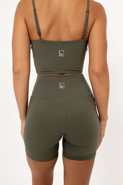 Noosa Active Bottoms Premium 6" Bike Shorts - Olive