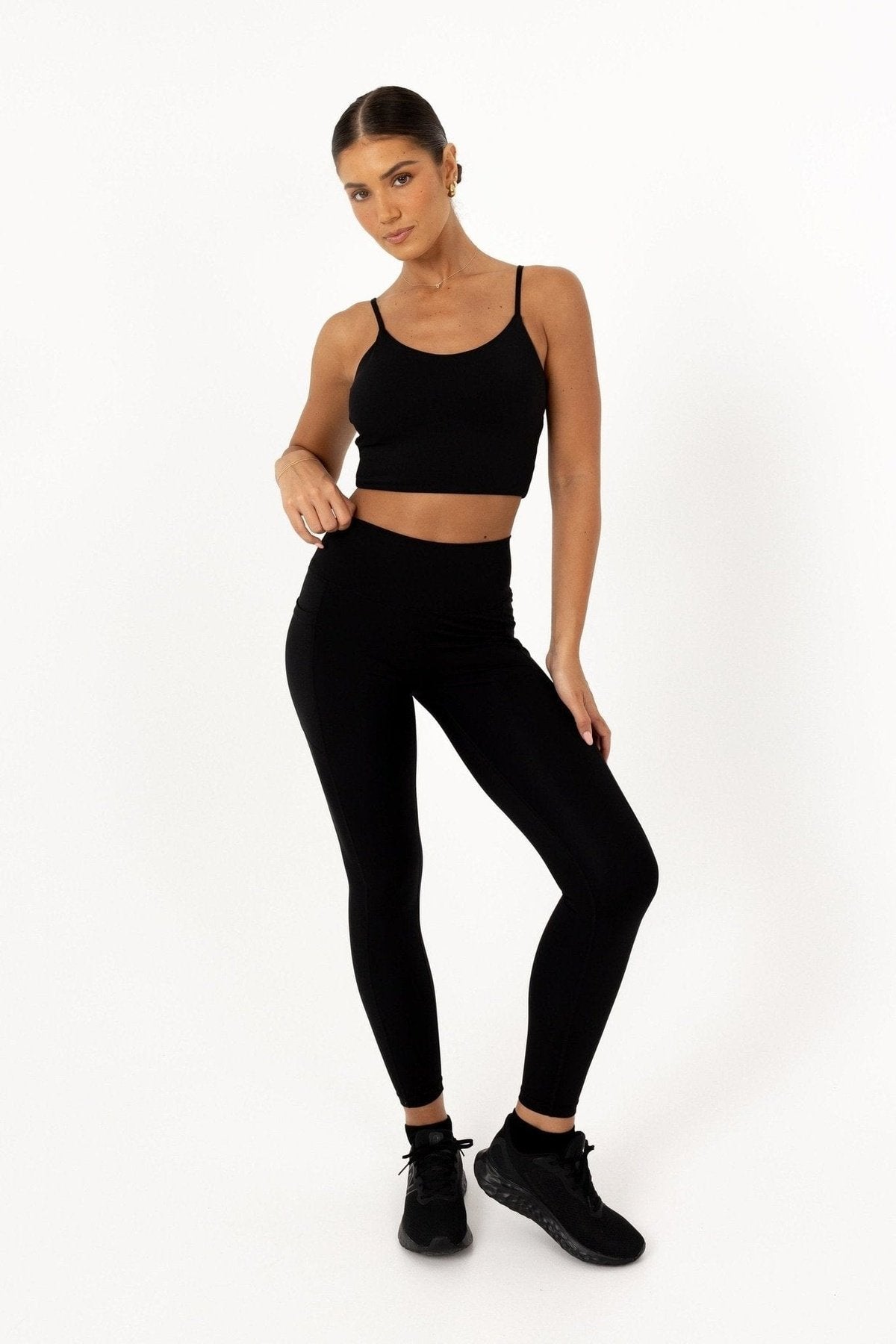 Noosa Active Bottoms Premium Full Length Leggings - Black